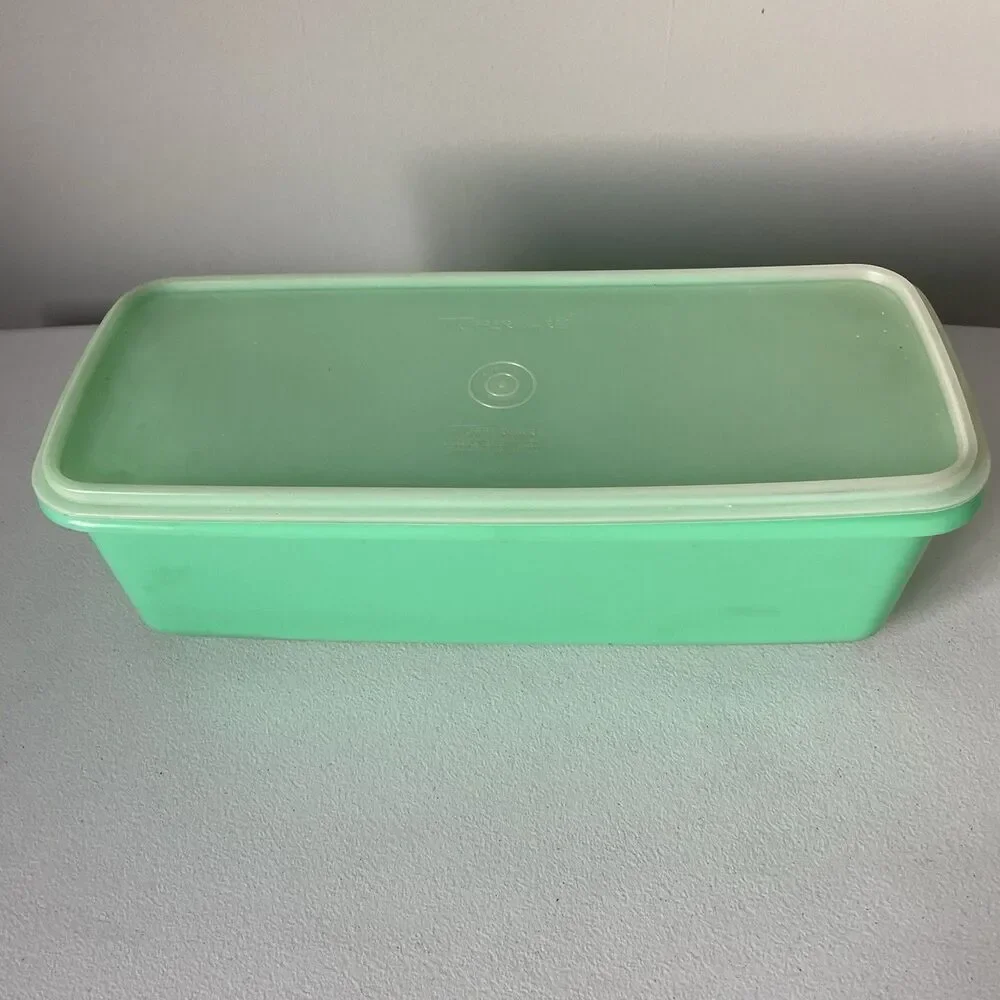Vintage Tupperware Jade Green Celery Vegetable Keeper Crisper With Tray USA